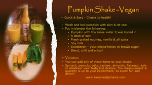 Honey Recipe - Pumpkin Shake (Vegan)